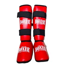 Захист гомілки та стопи BOXER NEW вінілшкіряний XL червоний