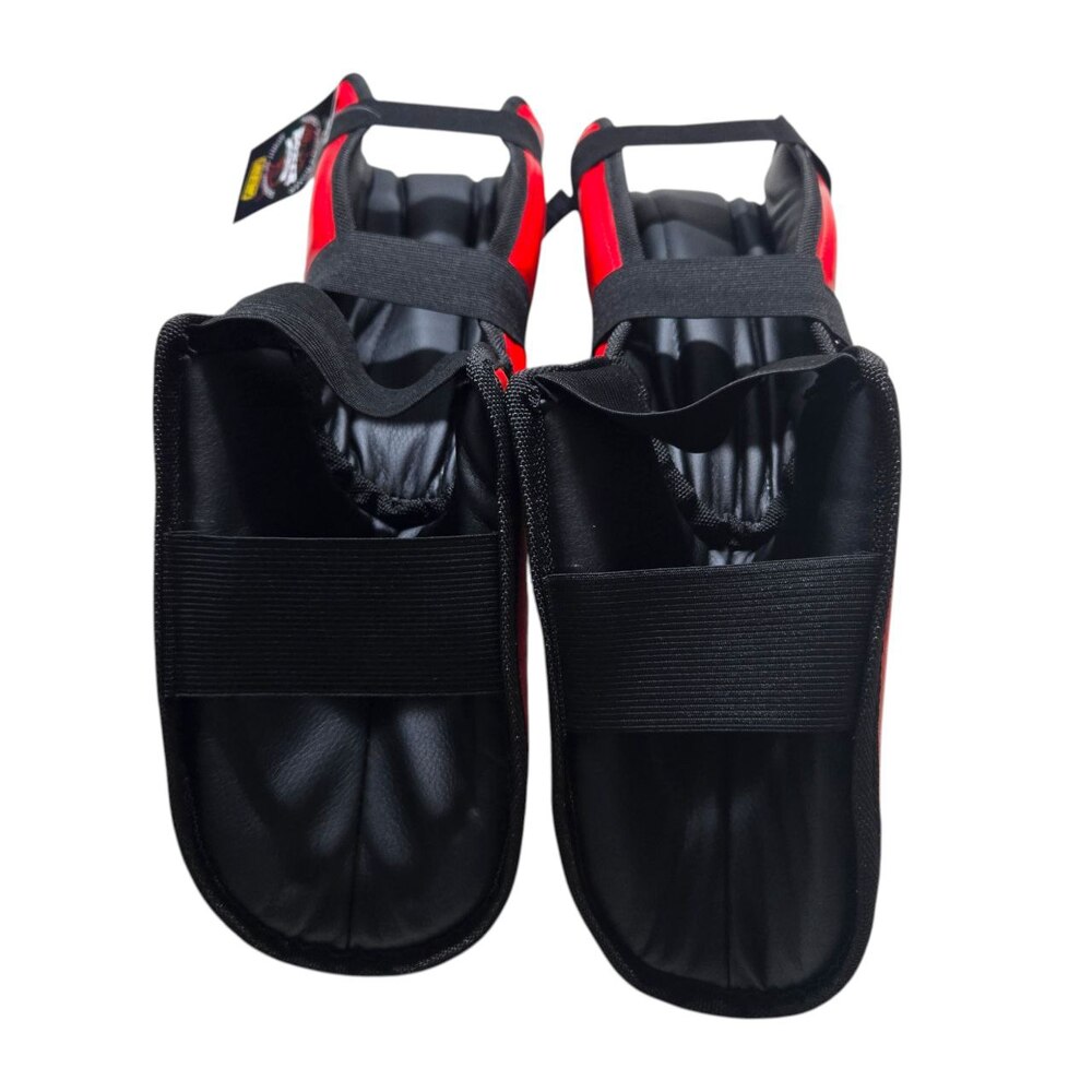 Захист гомілки та стопи BOXER NEW вінілшкіряний XL червоний