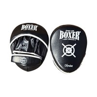 Лапы боксерские BOXER NEW эргономические кожвинил черные
