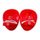 Лапи боксерські BOXER NEW гнуті вінілшкіряні червоні