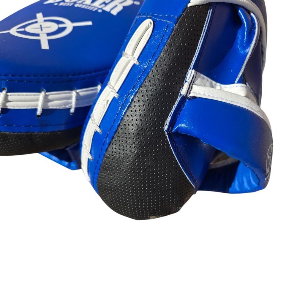 Лапи боксерські BOXER NEW ергономічні вінілшкіряні сині