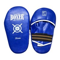 Лапи боксерські BOXER NEW прямі вінілшкіряні сині