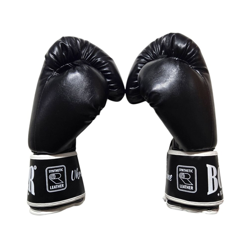 Боксерські рукавички BOXER NEW 14 оz вінілшкіряні чорні