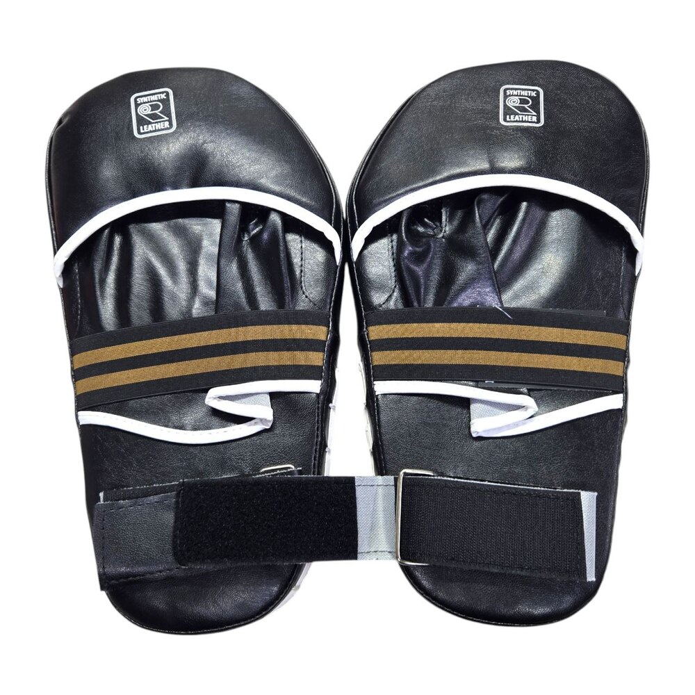 Лапи кікбоксерські BOXER NEW L прямі вінілшкіряні чорні
