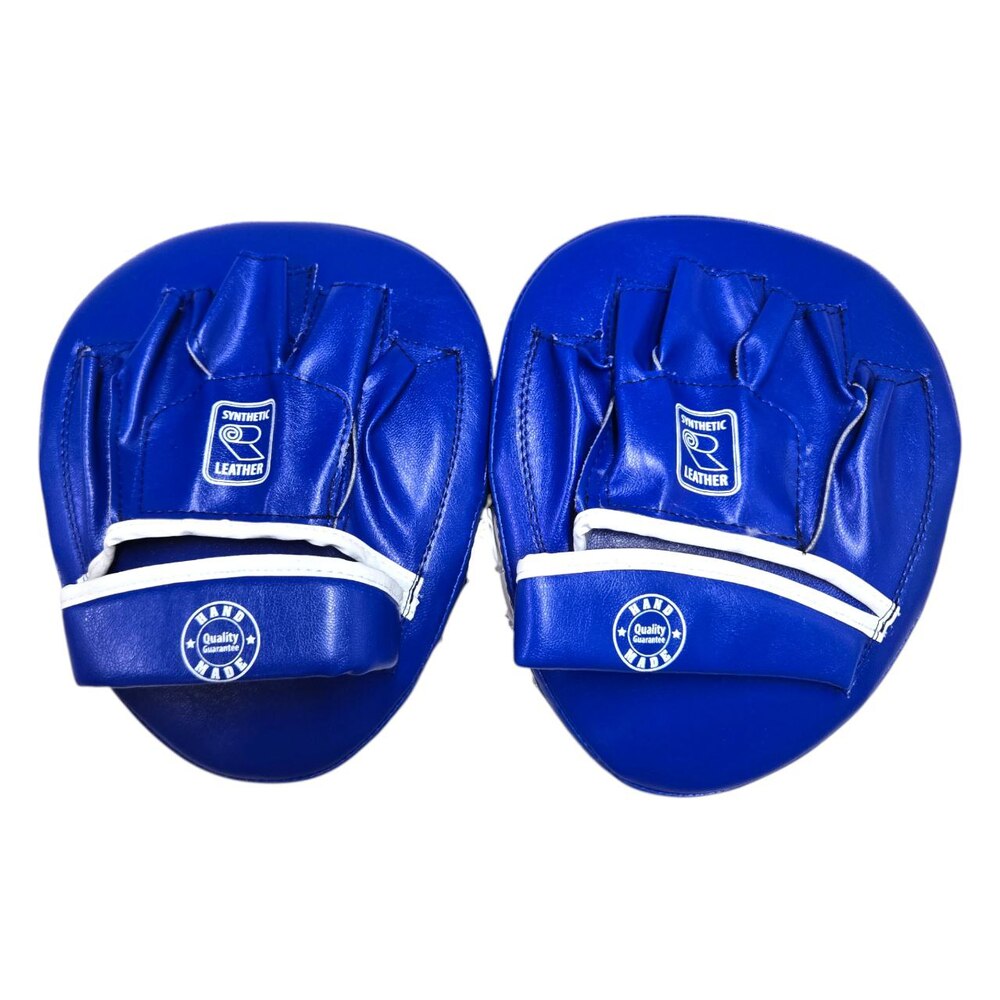 Лапи боксерські BOXER NEW гнуті вінілшкіряні сині