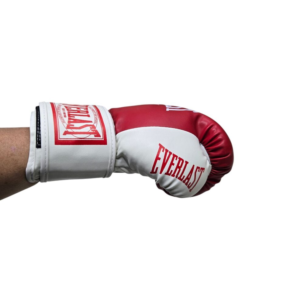 Боксерські рукавички EVERLAST 8 oz стрейч червоно-білі