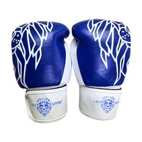 Боксерские перчатки LEV SPORT ТОП 12 oz кожа синие