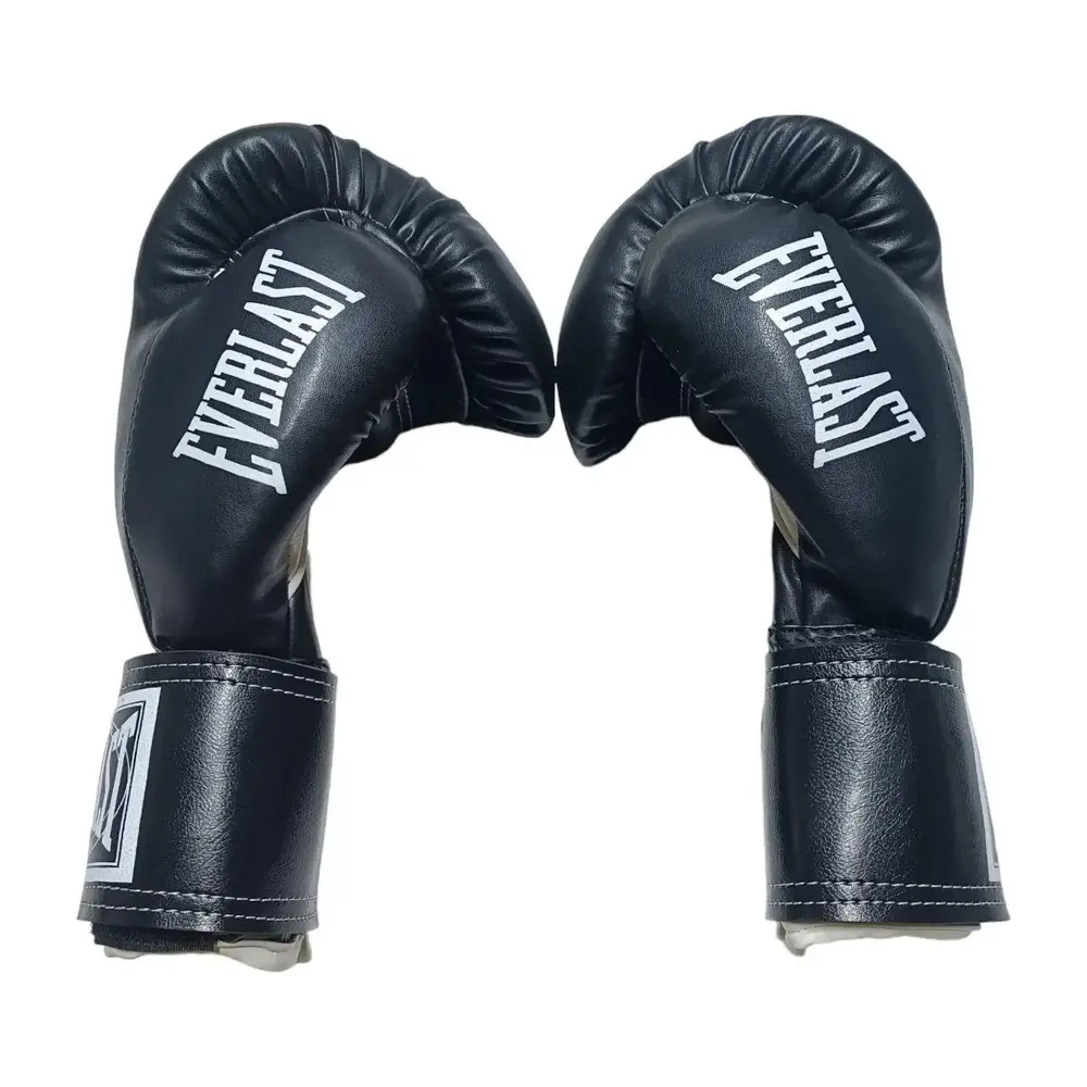 Боксерські рукавички EVERLAST 12 oz стрейч чорні