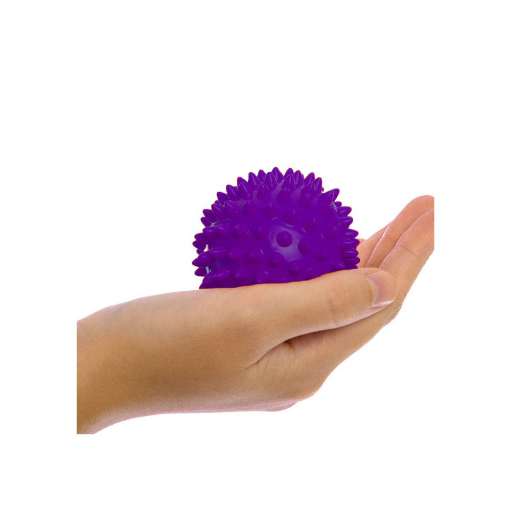 Масажний м'ячик EasyFit PVC 9 см жорсткий фіолетовий