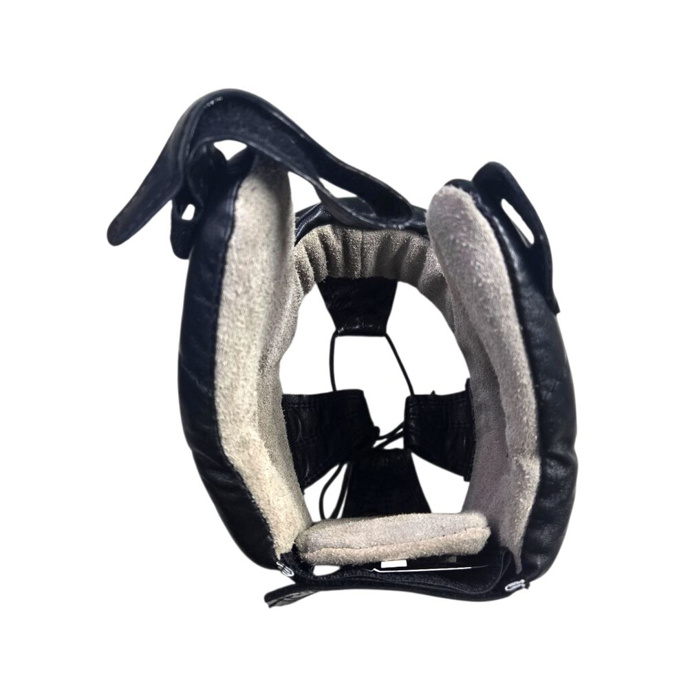 Шолом турнірний відкритий BOXER NEW M шкіра чорний