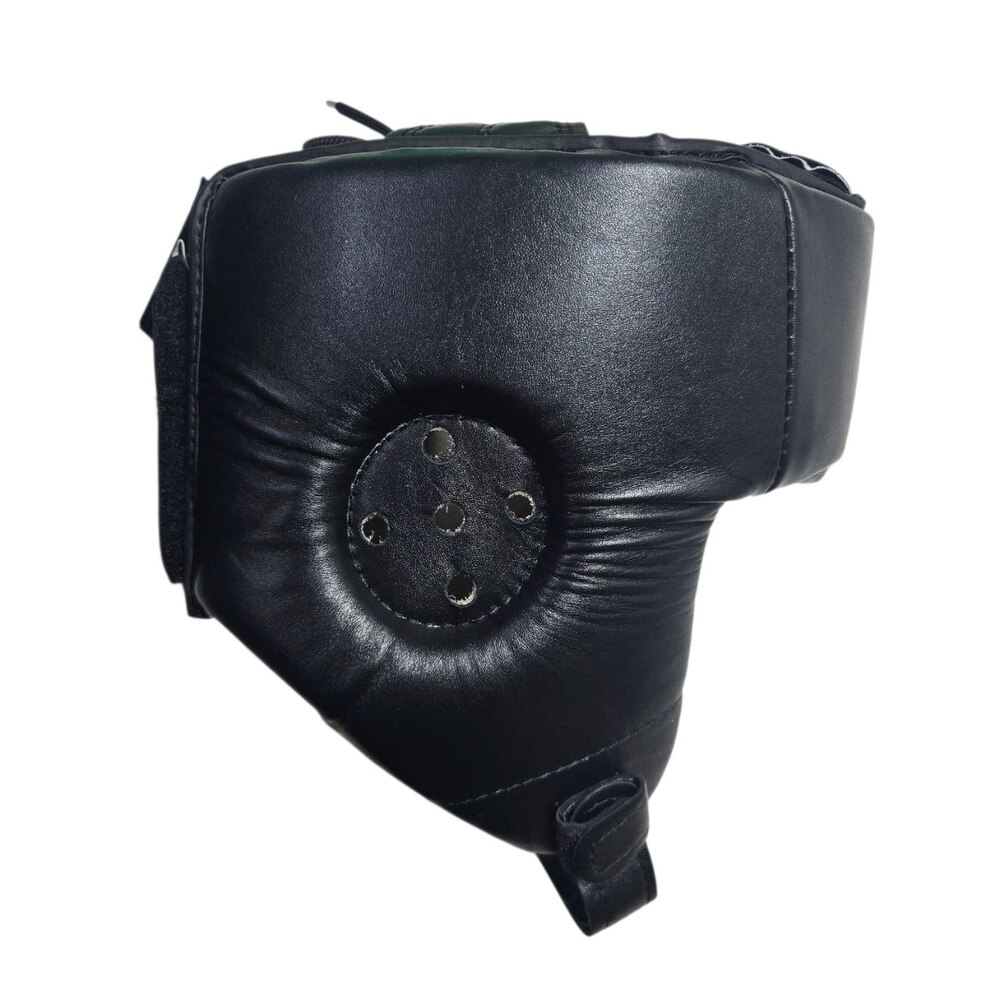 Шолом турнірний відкритий BOXER NEW M шкіра чорний