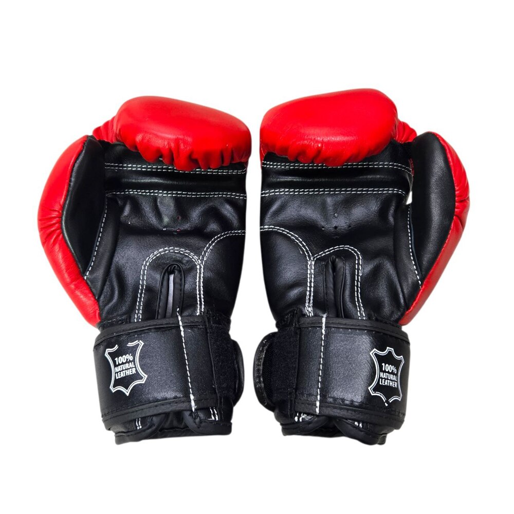 Боксерські рукавички BOXER NEW 12 оz шкіра червоні