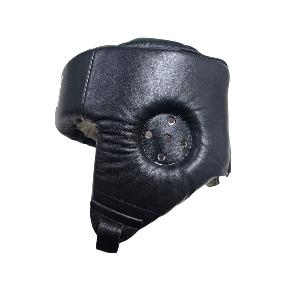 Шолом турнірний з посиленою маківкою BOXER NEW M шкіра чорний
