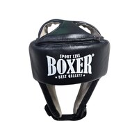Шолом турнірний з посиленою маківкою BOXER NEW M шкіра чорний