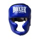 Шолом тренувальний з повним захистом BOXER NEW L шкіра синій