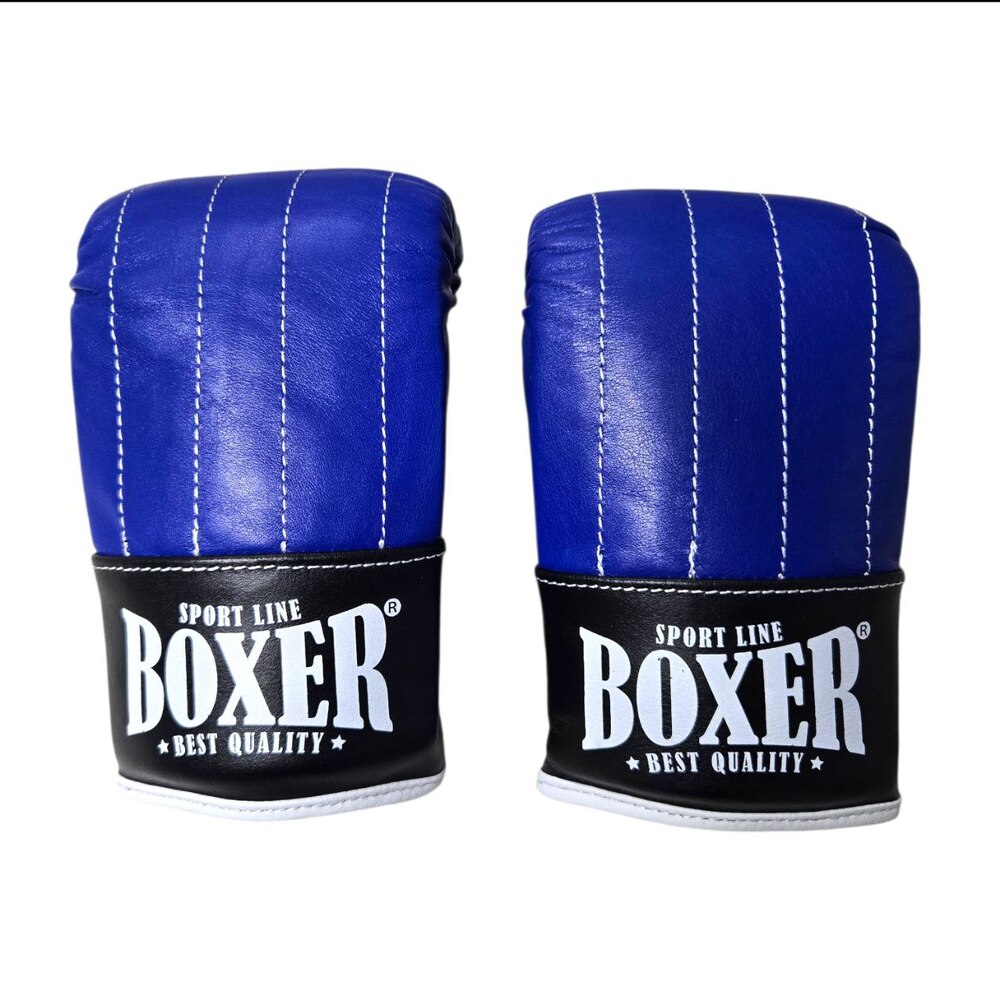 Рукавички Тренувальні BOXER NEW L шкіра сині