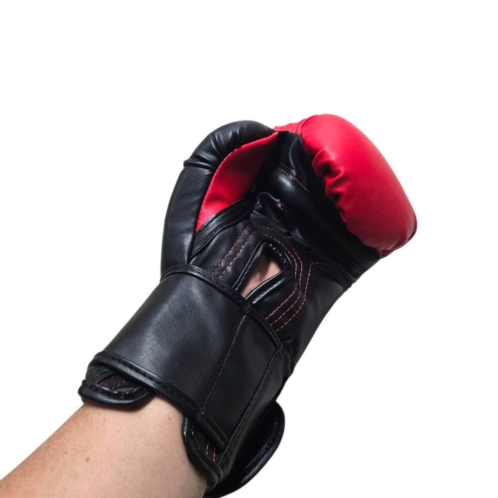Боксерські рукавички EVERLAST 10 oz стрейч червоно-чорні