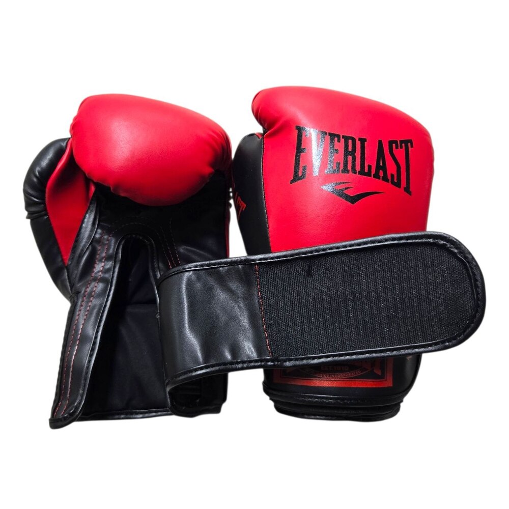 Боксерські рукавички EVERLAST 10 oz стрейч червоно-чорні