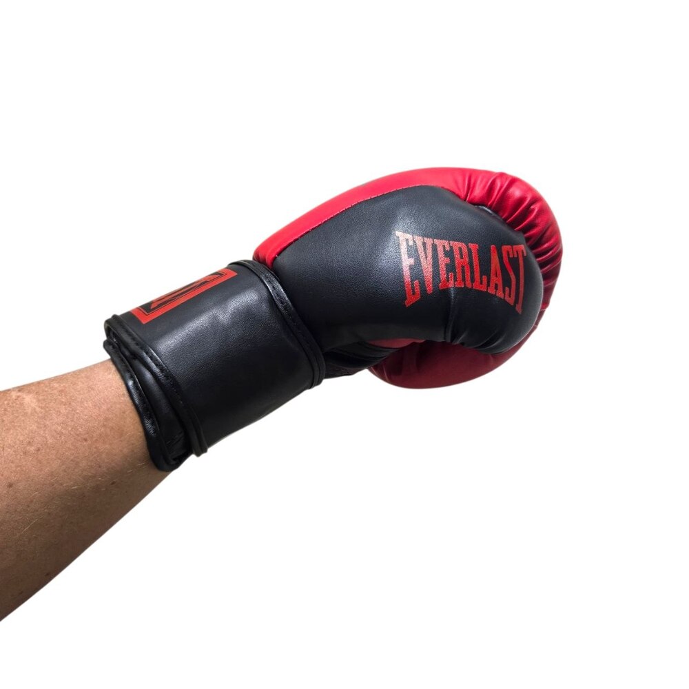 Боксерські рукавички EVERLAST 10 oz стрейч червоно-чорні