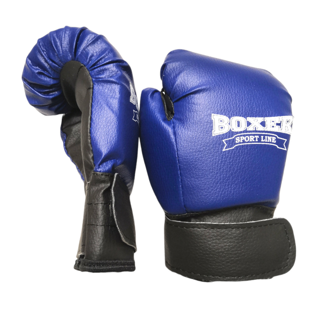 Боксерська груша та рукавички для дітей BOXER набір сині
