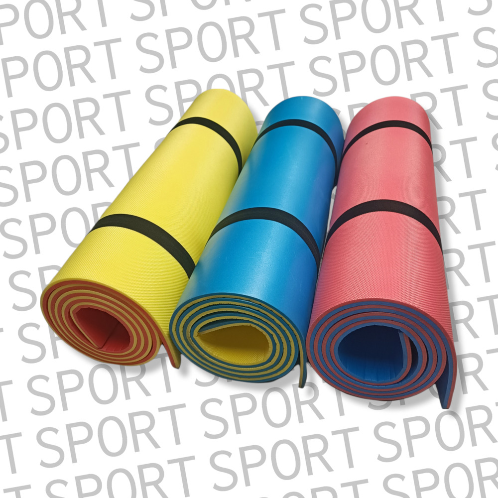 Коврик для фитнеса SPORT 1800х600х8 желто-красный