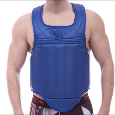 Захисний жилет для єдиноборств BOXER Еліт вінілшкіряний XL синій
