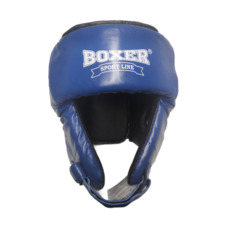 Шолом карате BOXER Еліт M шкірвініл синій