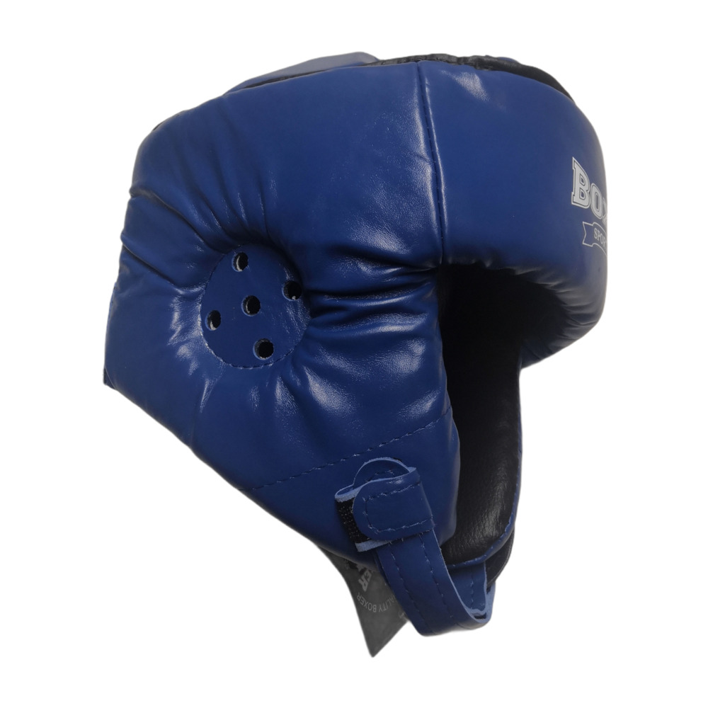 Шолом карате BOXER Еліт M шкірвініл синій
