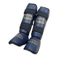 Защита голени и стопы BOXER кожвинил Элит XL синяя