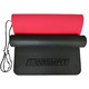 Килимок для йоги та фітнесу EasyFit TPE+TC 6 мм двошаровий чорний-червоний