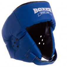 Шолом боксерський BOXER М шкірвініл синій
