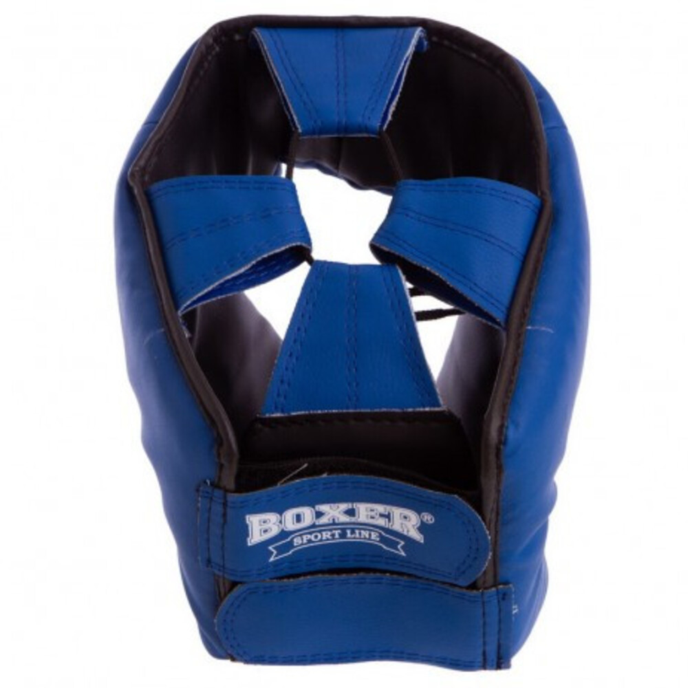 Шолом боксерський BOXER М шкірвініл синій