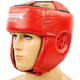 Шолом боксерський BOXER L шкіра червоний