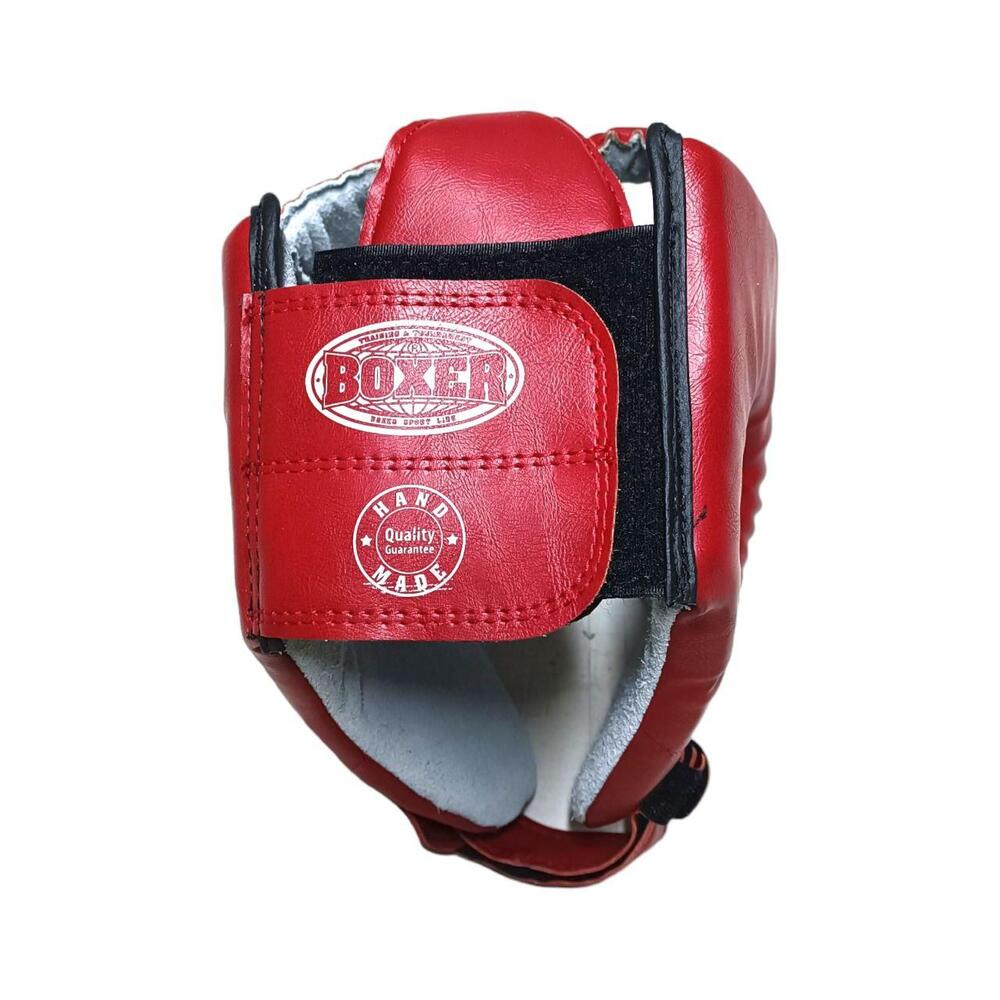 Шолом карате BOXER Еліт L шкірвініл червоний