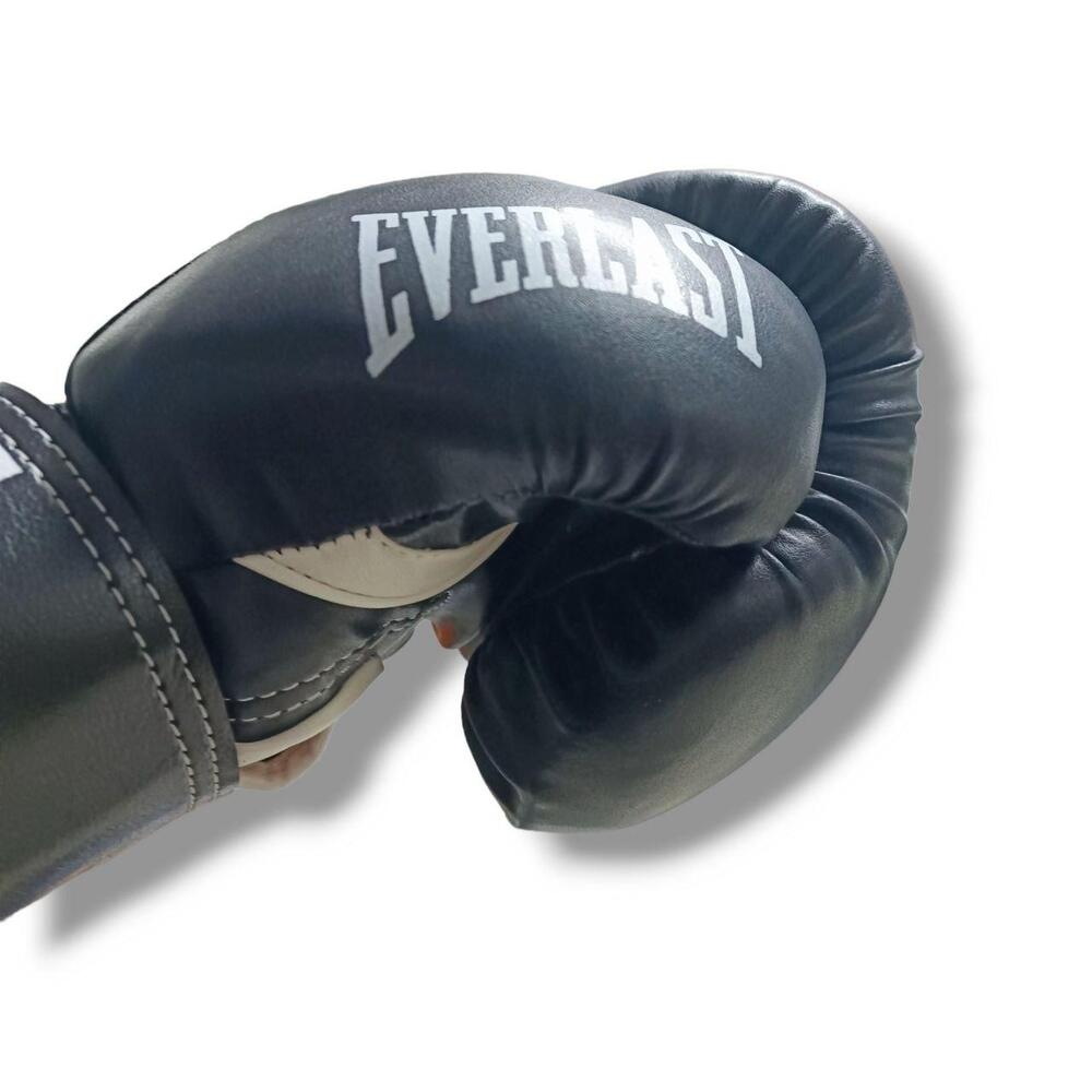 Боксерские перчатки EVERLAST 10 oz комбинированные черные