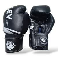 Боксерские перчатки LEV SPORT 10 oz комбинированные черные