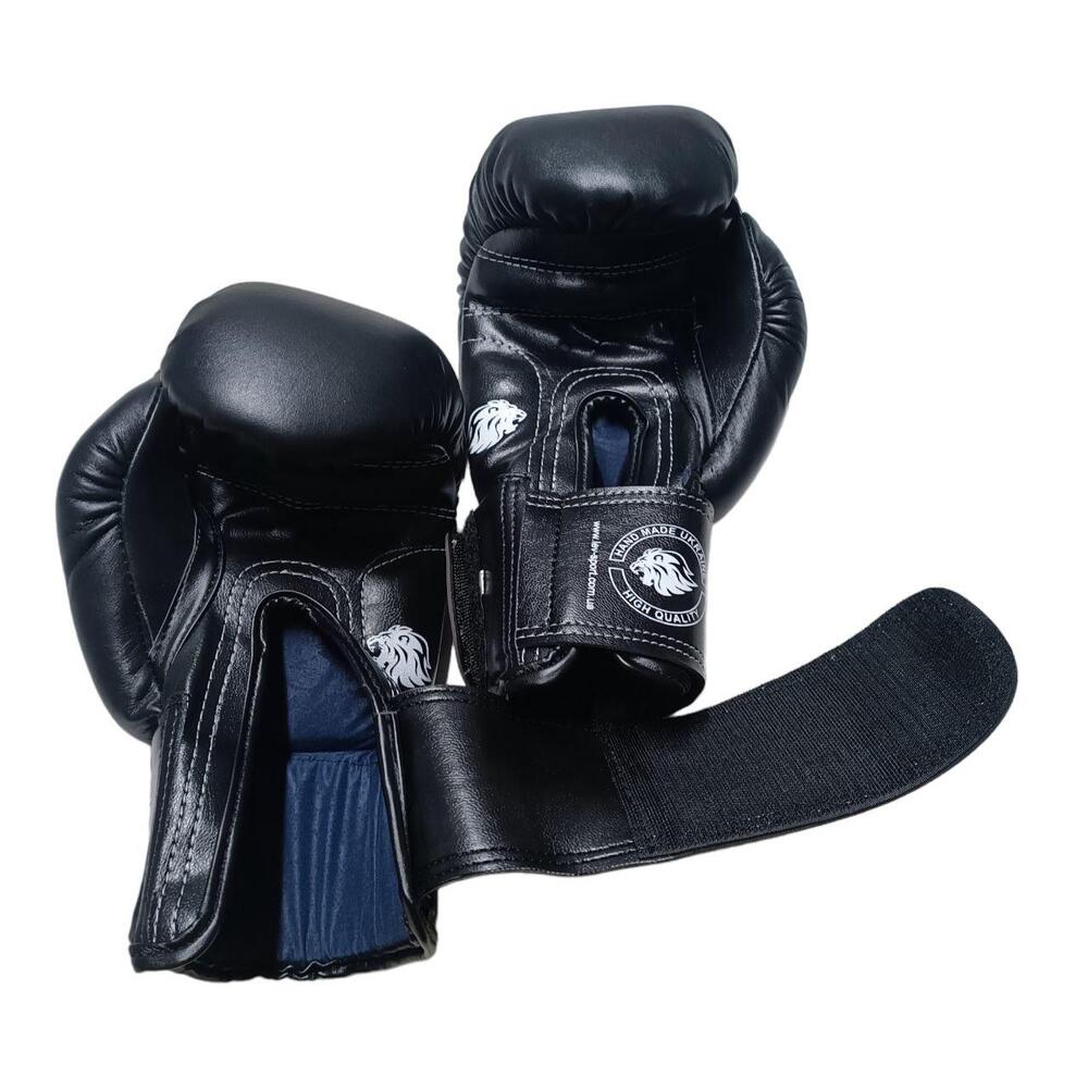 Боксерські рукавички LEV SPORT 10 oz комбіновані чорні