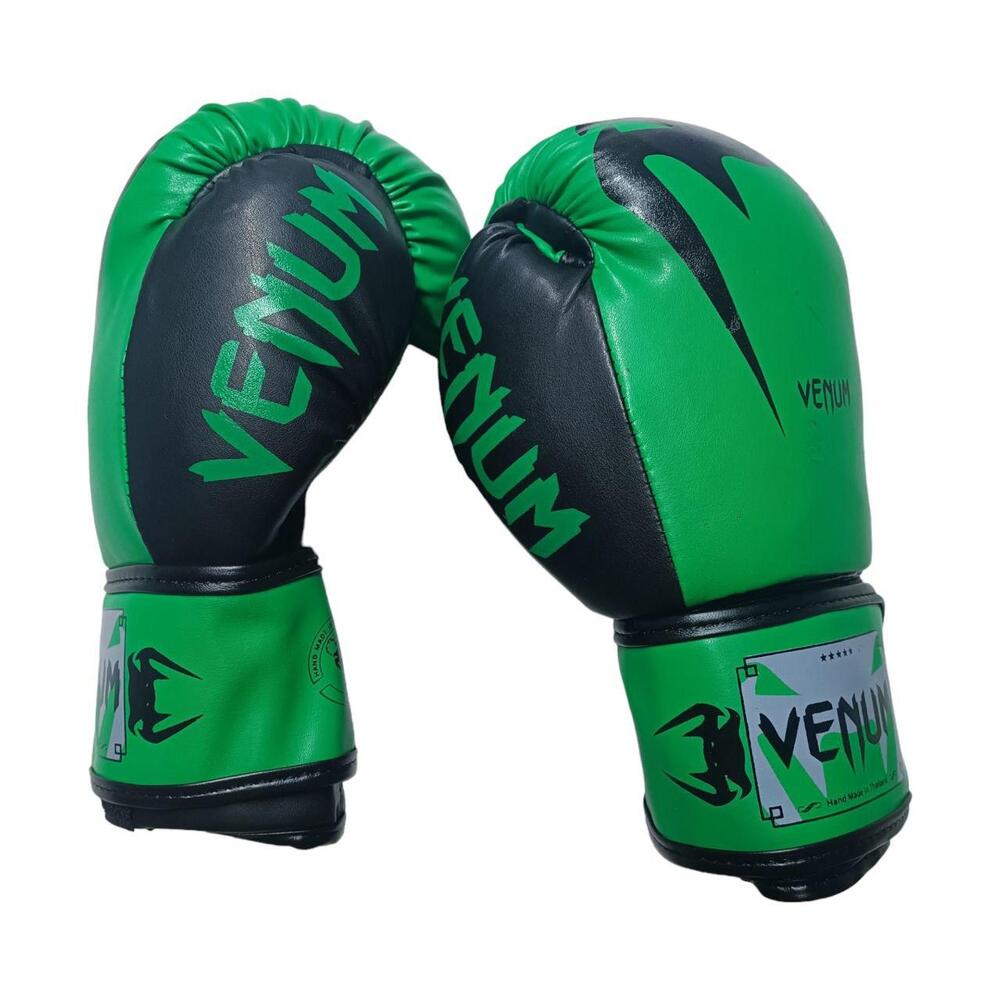 Боксерські рукавички VENUM 10 oz стрейч зелені
