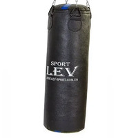 Груша боксерська LEV SPORT 120 см кирза без наповнення чорна