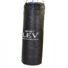 Груша боксерська LEV SPORT 170 см кирза без наповнення чорна
