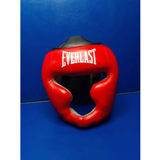 Шолом-маска тренувальна карате EVERLAST L шкіра червоний