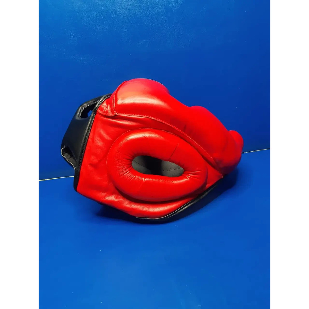 Шолом-маска тренувальна карате EVERLAST M шкіра червоний