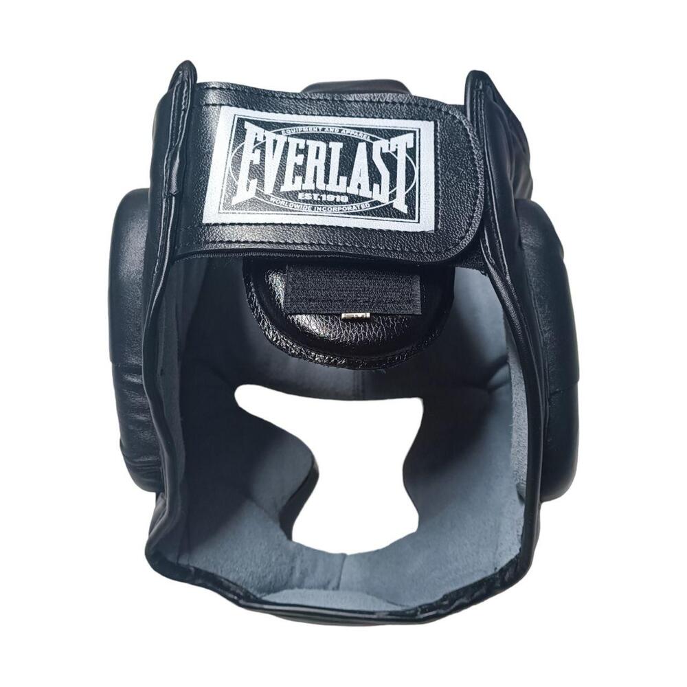 Шолом-маска тренувальна карате EVERLAST S шкіра чорний