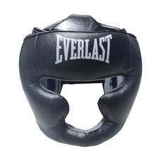 Шолом-маска тренувальна карате EVERLAST XL шкіра чорний