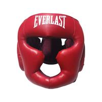 Шолом-маска тренувальна карате EVERLAST Профи XL стрейч червоний