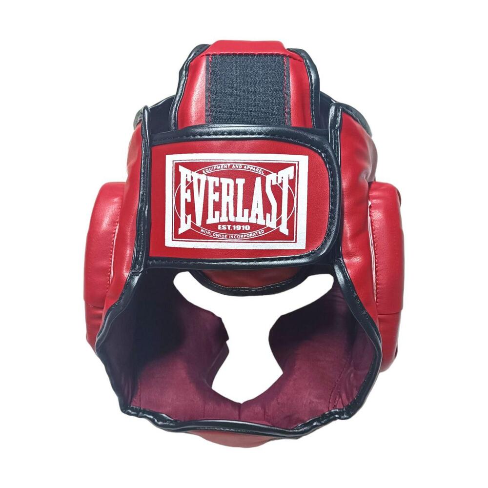 Шолом-маска тренувальна карате EVERLAST Профи XL стрейч червоний
