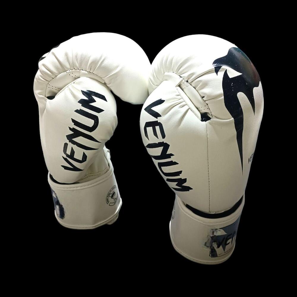 Боксерські рукавички VENUM 10 oz стрейч білі