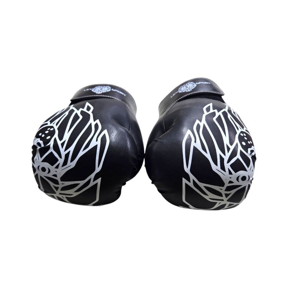 Боксерські рукавички LEV SPORT ТОП 10 oz стрейч чорні