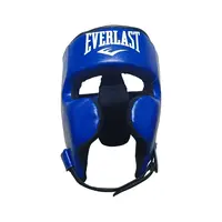Шлем EVERLAST Кик-бокс M кожзам синий