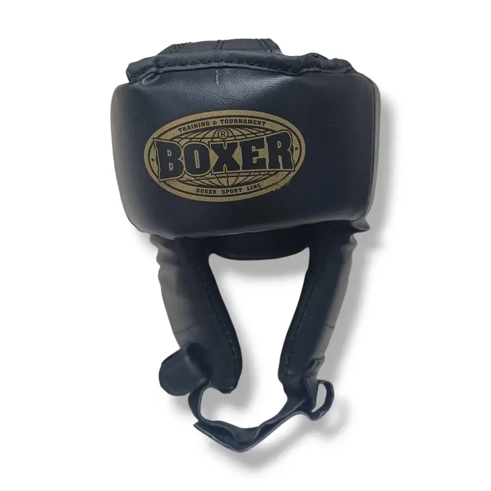 Шолом боксерський BOXER Еліт L шкірвініл чорний